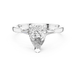 Divine Grace Three Stone Diamond Engagement Ring - Seraphine Jewels