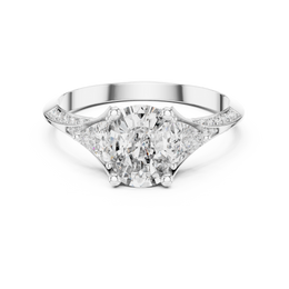 Eternal Oval-Cut Symphony Trio Diamond Ring - Seraphine Jewels
