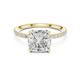 The Imperial Reflection & Side Diamond Engagement Ring - Seraphine Jewels