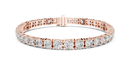 Classic Eternity Tennis Bracelet With Round Diamond - Seraphine Jewels