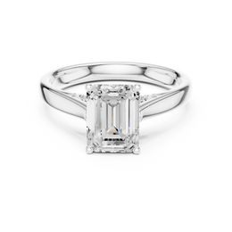 The Aurora Solitaire Side Diamond Engagement Ring - Seraphine Jewels