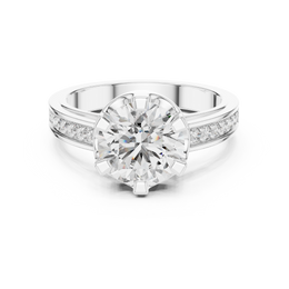 Ever Radiant Round Six Prong Diamond Engagement Ring - Seraphine Jewels