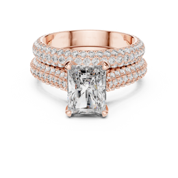 Majesty Radiant-Cut Diamond Ring with Extra Band - Seraphine Jewels