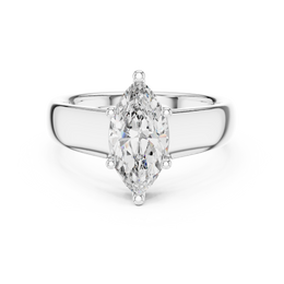 Marquise Solitaire Six Prong Diamond Setting Ring - Seraphine Jewels
