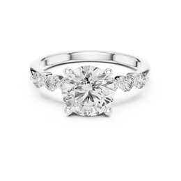 Eternal Radiance Ring with Round Diamond - Seraphine Jewels
