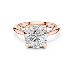 Enchanted Halo Ring with Round Diamond - Seraphine Jewels