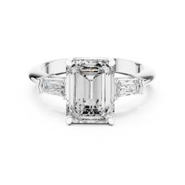 Emerald Elegance Ring with Customize baguette - Seraphine Jewels