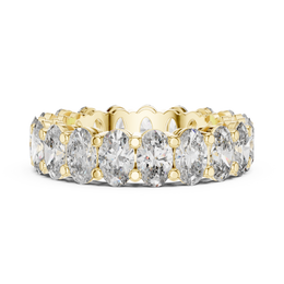 The Infinity Elegance Oval-Cut Eternity Band - Seraphine Jewels
