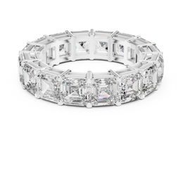 The Regal Asscher Eternity Band - Seraphine Jewels