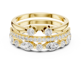 Radiant Harmony Multi-Shape Ring - Seraphine Jewels