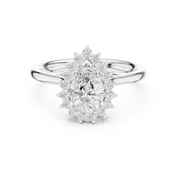 Divine Sparkle  Halo Setting Wedding Ring - Seraphine Jewels