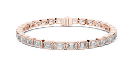 Heritage Diamond Elegance Emerald-Shaped Diamonds Bracelet - Seraphine Jewels