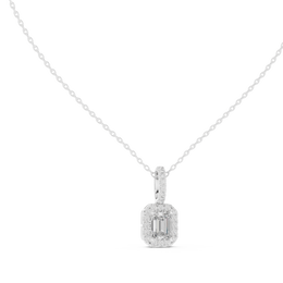 Emerald Halo Radiance Pendant - Seraphine Jewels