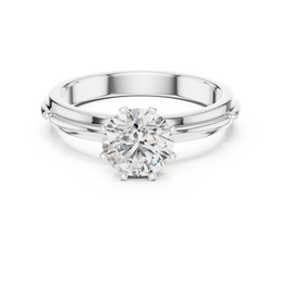 Round-Cut Solitaire Eight Prong Diamond Setting - Seraphine Jewels