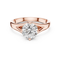 Round-Cut Solitaire Eight Prong Diamond Setting Ring - Seraphine Jewels