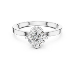 Round-Cut Solitaire Four Prong Diamond Setting - Seraphine Jewels