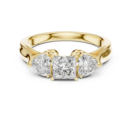 The Royal Promise Ring With Three Stone - Seraphine Jewels