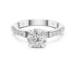 Eternal Shine Round Cut Diamond Ring - Seraphine Jewels