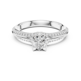 Promise of the Heart Ring with Side Stone - Seraphine Jewels