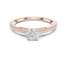 Luminous Promise Ring with Round Elegance - Seraphine Jewels