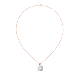 Princess Royal Solitaire Pendant With Italian Chain - Seraphine Jewels