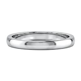 Classic Wedding Band Ring – Minimal Plain Gold Stackable Wedding Band
